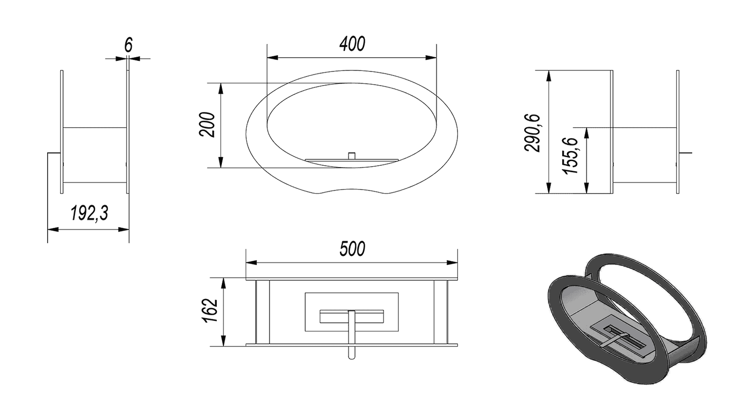 Bio-fireplace "Aura-Flame"